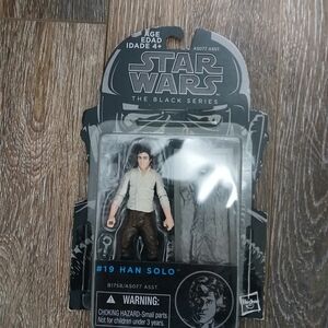 Star Wars Black Series Han Solo Figure with Brown and White Outfit